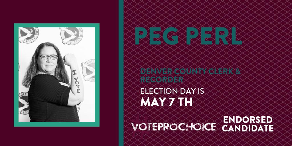 VoteChoice's tweet photo. We've endorsed @Peg_Perl for Denver County Clerk & Recorder because of her push for more accountability, transparency, accessibility for elections and voters #ProchoiceChampion https://t.co/m01V8JWKiJ #TeamPeg #copolitics #coleg #whysheruns https://t.co/u6jLRVidFx