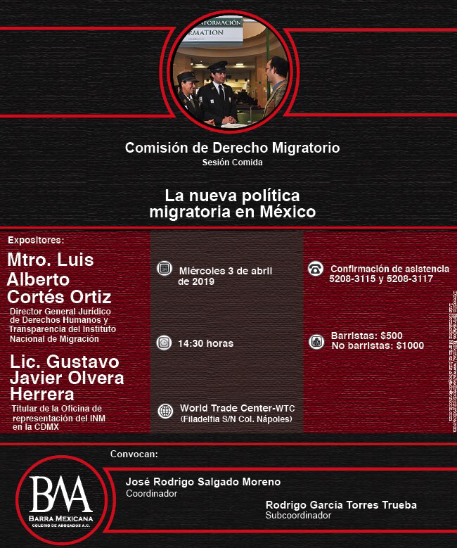 BMA_Abogados's tweet photo. NUEVA POLÍTICA MIGRATORIA. ¿Cuándo? Miércoles 3 de abril (comida). Confirma tu asistencia. #BMAAbogados https://t.co/gdKUe8zp8I