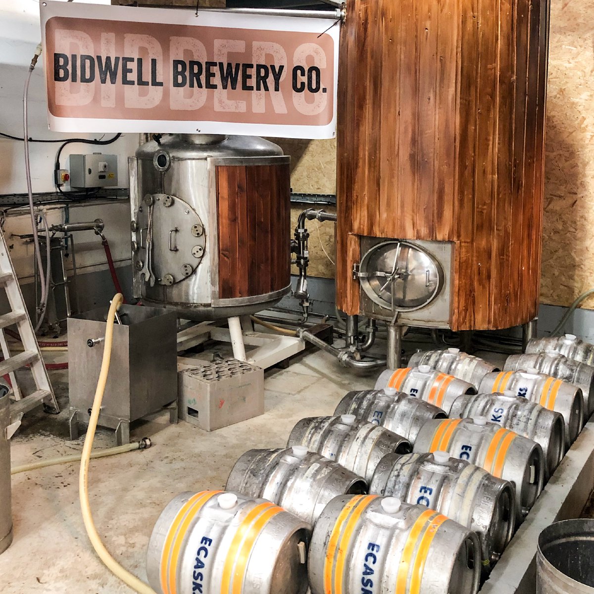 Just getting things ready for transferring the beer into casks...