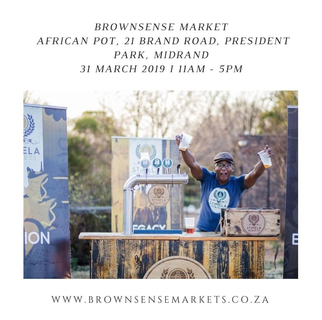 Happy Friday Stimela family!
If you are in the Midrand area this weekend, make sure you pull in at the <a href="/BrownSense1/">BrownSenseMarket</a> from 11:00!
We will be bringing you some awesome brews!
Swing by for a beer or two!

#Stimela
#BrownSense