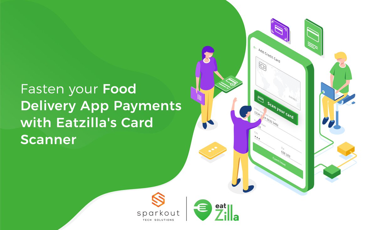 sparkouttech's tweet image. Eatzilla allows you to scan your card and fill the credentials in a mere fragment of a second.

#payment #cardscanner #photoscan #paymentscanner #sparkouttech #eatzilla