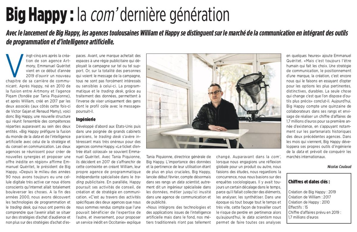 Très bel article de L’Opinion Indépendante sur le phénomène #BigHappy