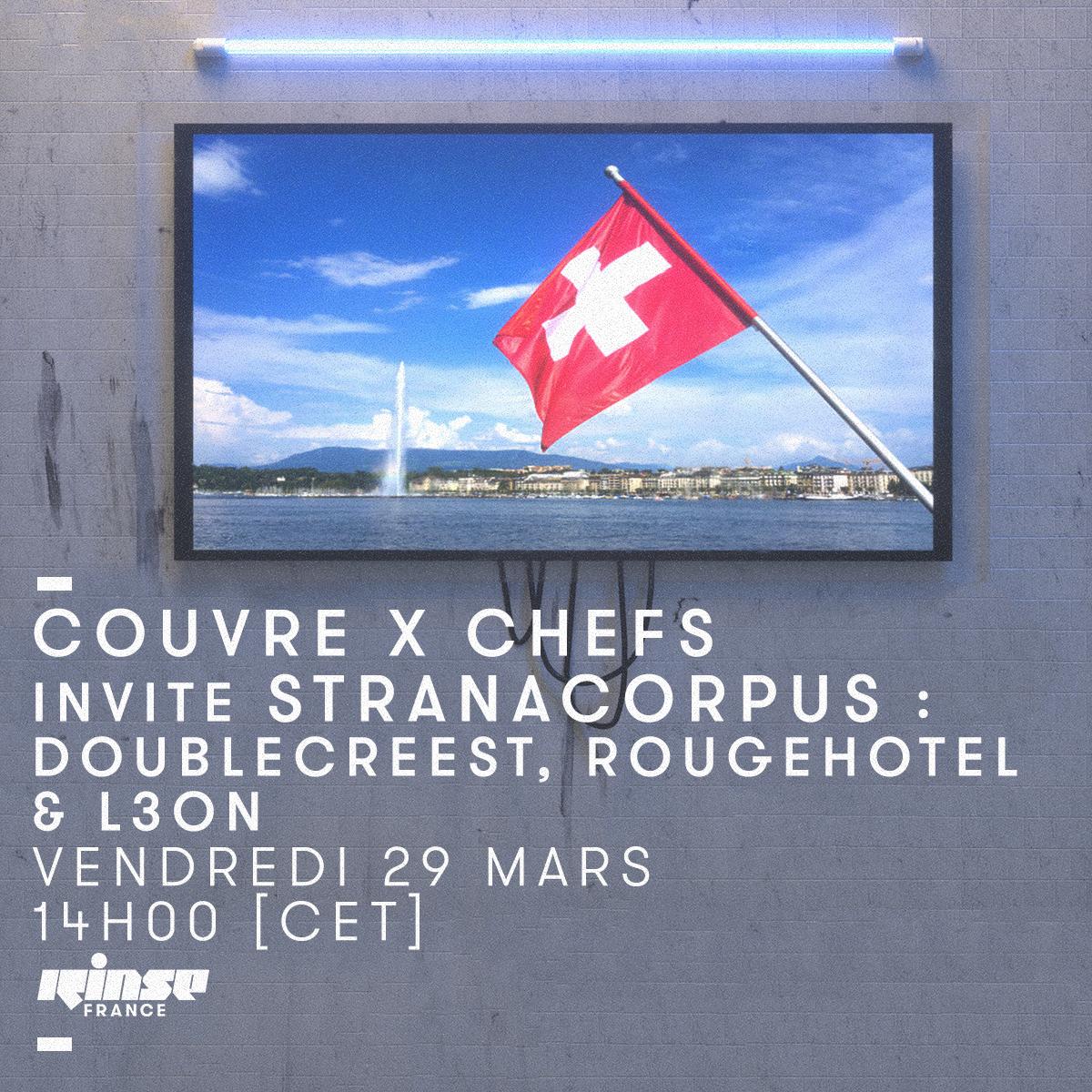 En direct avec <a href="/Couvre_x_Chefs/">Couvre x Chefs</a> avec #Stranacorpus #DoubleCreest #RougeHotel et #L3ON pour 2h de show !!!

Facebook live >>> facebook.com/rinsefrance/vi…

#verrouillé 🔒 >>> rinse.fr/player