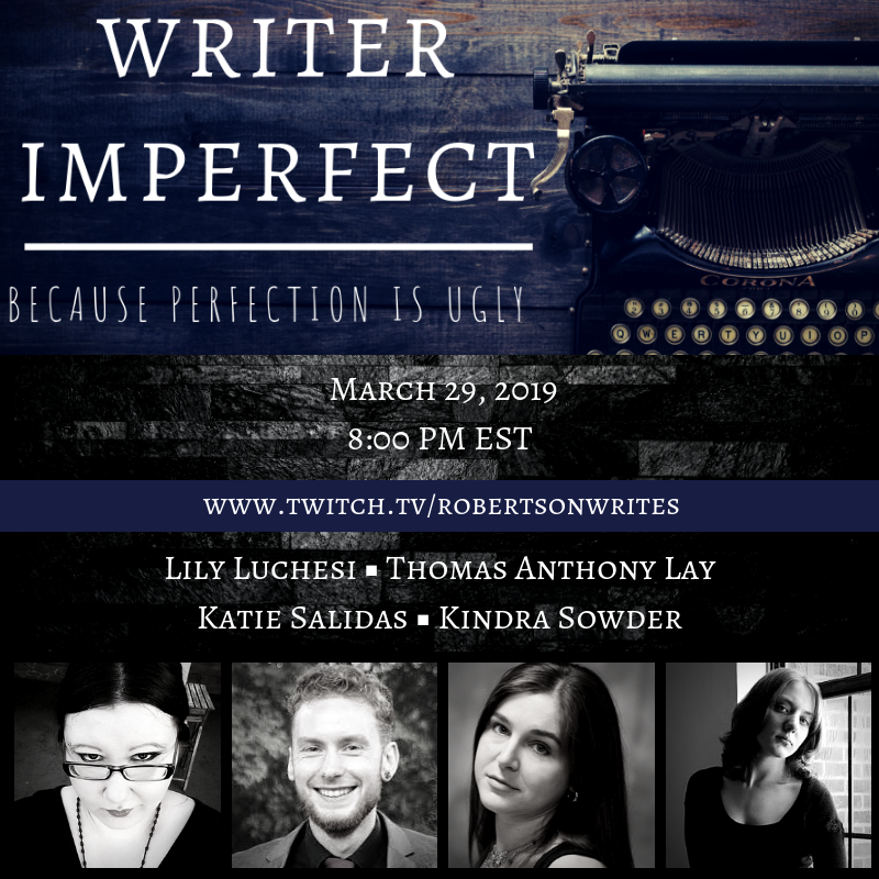 Naeisus's tweet photo. Catch me tonight 8pm EST/1am GMT on #WriterImperfect for some more fun times! It's basically women's night, me included. Join in via the chat and ask the burning questions about writing you've always wanted to ask 😁 https://t.co/o2t4Q6mwXh