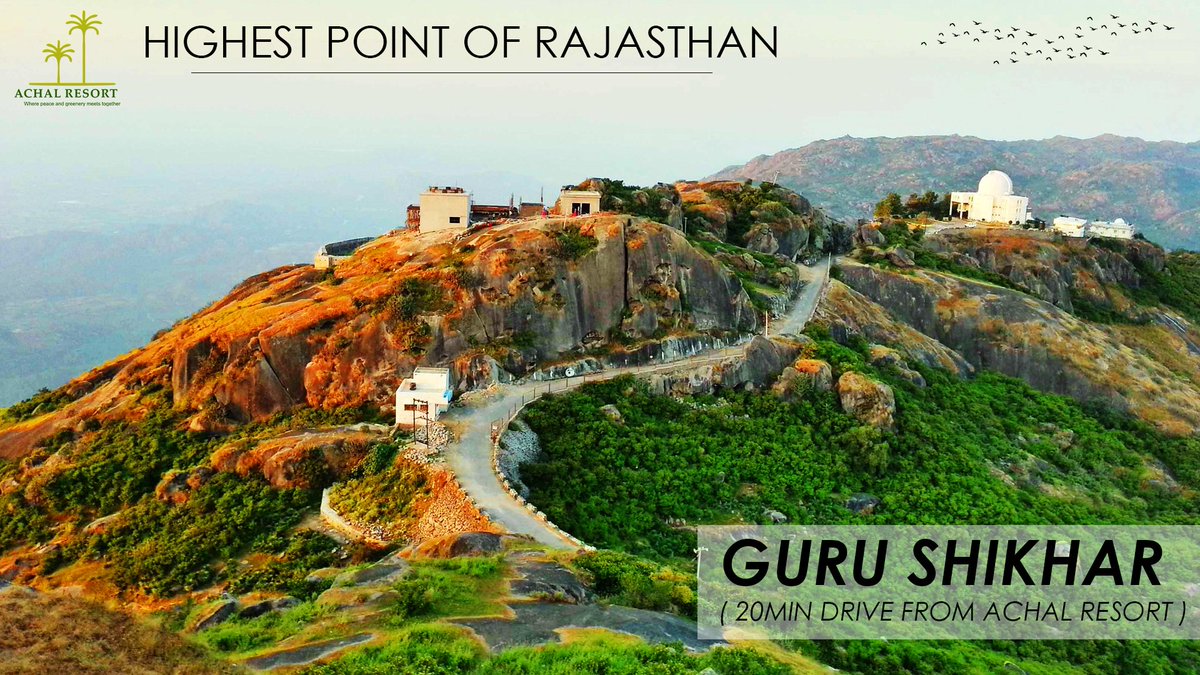AchalResort's tweet photo. "Highest Point Of Rajasthan!"
Guru Shikar is located at a height of 1772 meters above sea level, and one can enjoy the view of Mount Abu region from this peak.
It's only 20 Min Drive from Achal Resort - Achal Garh - Mount Abu.
.
#Gurushikhar #highestpoint #Abovesea #Restaurant https://t.co/ELjN98t1VD