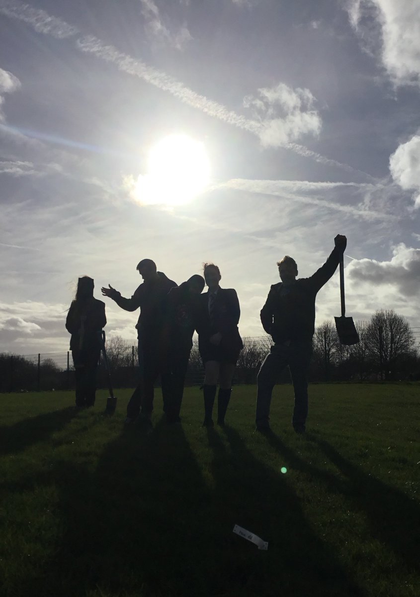 MrSimpsonSci's tweet photo. The Eco Warriors team have spent the past couple of weeks planting 420 tree saplings courtesy of @WoodlandTrust. Continuing our transformation of the school grounds to increase biodiversity. Well done girls! #eco #green #nature #science https://t.co/GEzd5PXTGG