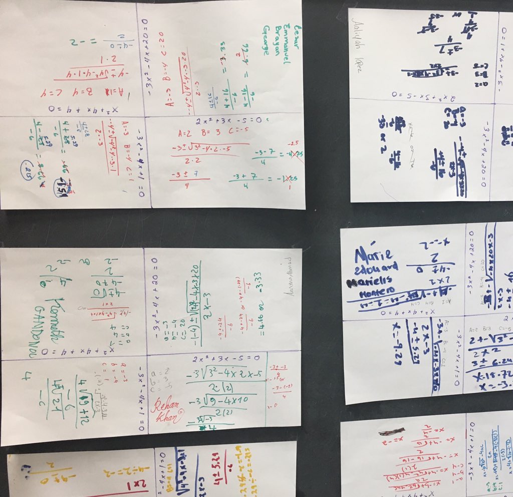 Seeing evidence of intentional group work to promote student talk hanging in a teacher’s classroom <a href="/FrankfordHS/">Frankford HS</a> makes my day! <a href="/carnegielearn/">Carnegie Learning</a> <a href="/PHLschools/">Philadelphia Schools</a> <a href="/gearupphilly/">GEAR UP Philadelphia</a> #longlivemath