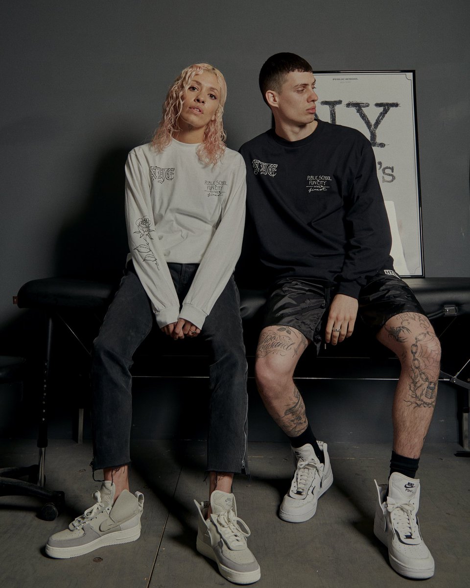 The Public School x <a href="/funcitytattoo/">Fun City Tattoo</a> “New York Tattoo” Hoodie and Long Sleeve tees are now available at 3 Howard and publicschoolnyc.com.