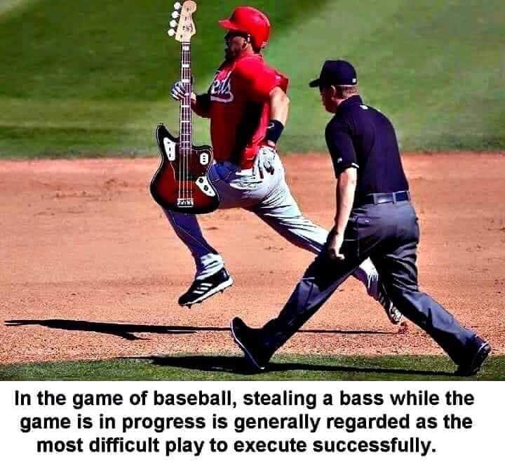 Opening Day!!! #guitar #Bass #baseball
