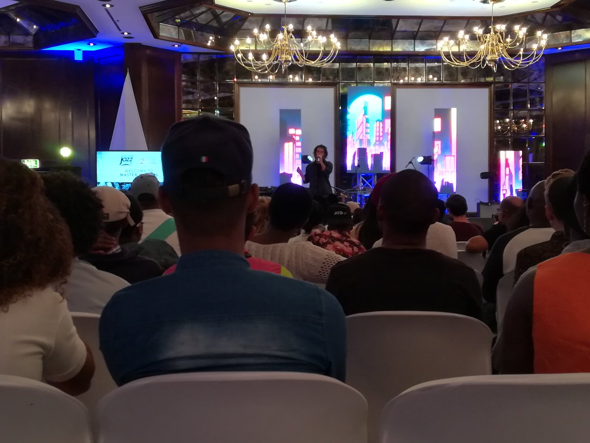 CwengaDada's tweet image. "everybody has a dream, everybody is good at something, it's all about confidence and letting the crazy you take control"

Inspiring words from @Fkjmusic  at the @ctijftnd Master Class today

#CTIJF2019 #MasterYourTalent 
#CTIJFTnD