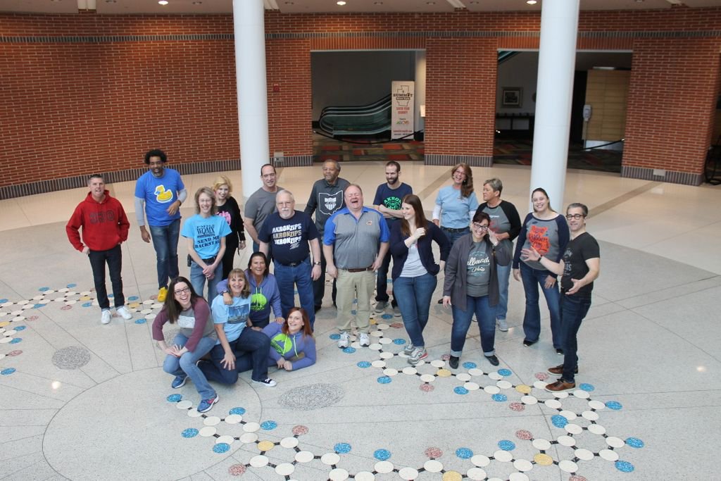 AkronSummitCVB's tweet photo. Since #330Day falls on a Saturday this year, we decided to wear our 330 shirts to work today! Happy 330 Day! #BestDayEver #330ShirtDay https://t.co/xkXVod75Tz