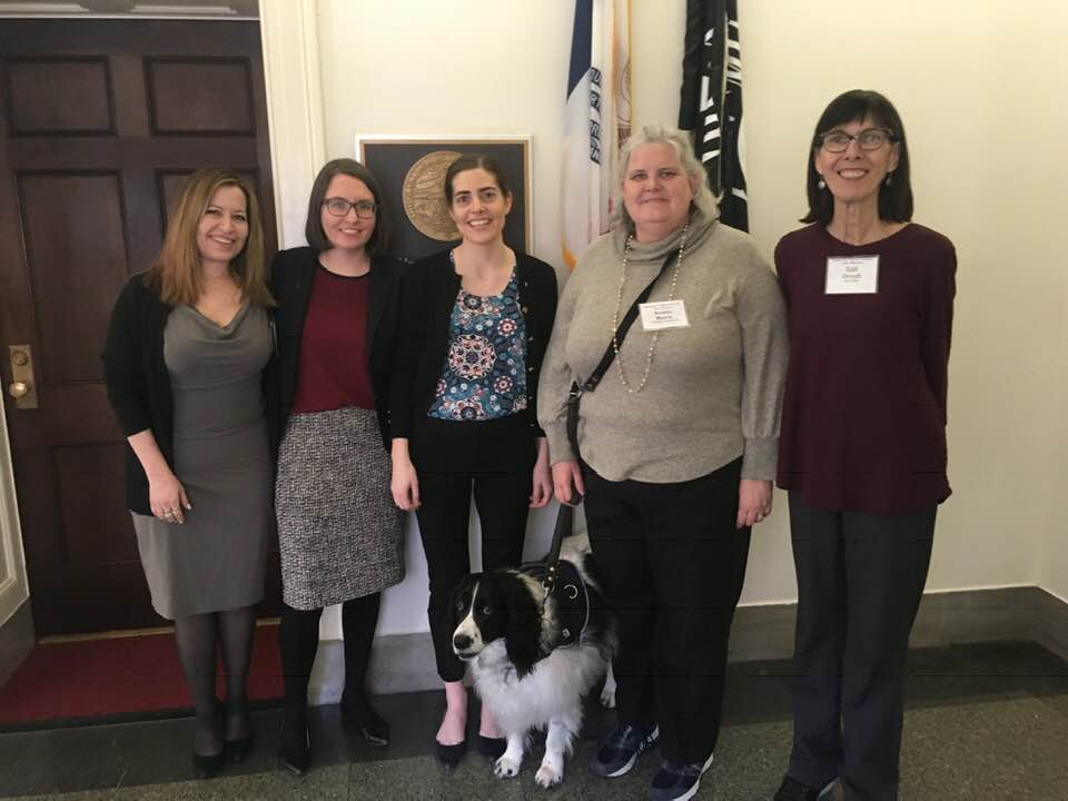 ACSCANIowa's tweet photo. Thanks to #ACSCANIowa volunteer Gail who was on Capitol Hill to discuss proposed changes to Medicare Part D prescription drug benefit. Thanks to @DaveLoebsack @RepCindyAxne @ChuckGrassley @SenJoniErnst for taking the time to meet with Gail. #CoverCancerRx #DontDelayAccess https://t.co/6SqHlpFHhV