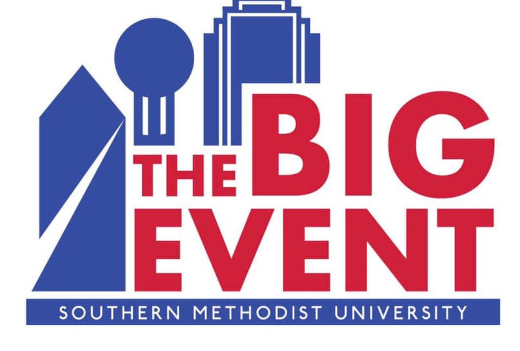 CommunitySMU's tweet photo. BIG SHOUT OUT to Darian Taylor, @smu junior and Executive Director leading the student team that organized #SMUBigEvent. Tomorrow 500 students, faculty, alumni and friends will volunteer at 23 community partner sites in the Dallas area! #thinkbigdogood #ponyup #studentleaders https://t.co/LlScS5j1rv