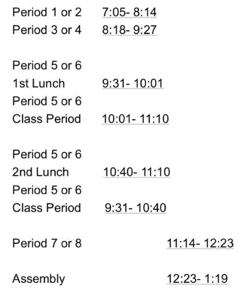 silveradoHS2020's tweet photo. WEAR YOUR HAWKFEST SHIRTS TODAY! ALSO HERE IS THE SCHEDULE FOR TODAY! 💙💜 https://t.co/qvrodt3wv1