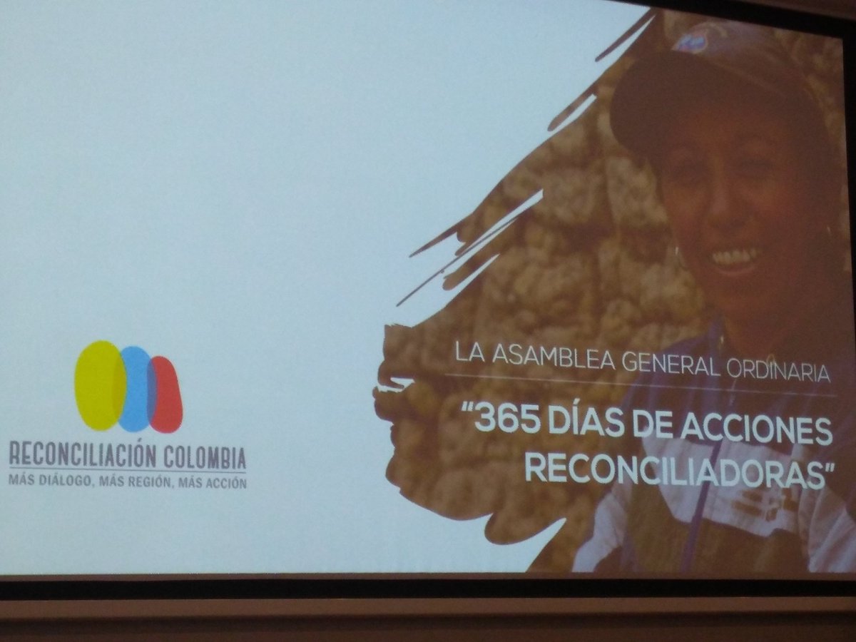 <a href="/VheraLucci/">Vhera Lucci</a> asiste como miembro fundador de <a href="/ReconciliaCol/">Consejería para la Reconciliación Nacional</a> a la asamblea general ordinaria. Generemos confianza y avancemos unidos por la reconciliación y la inclusión productiva en los territorios <a href="/asantosrubino/">Alejandro Santos Rubino</a> <a href="/JGonzalezJuri/">Julián González Juri</a>