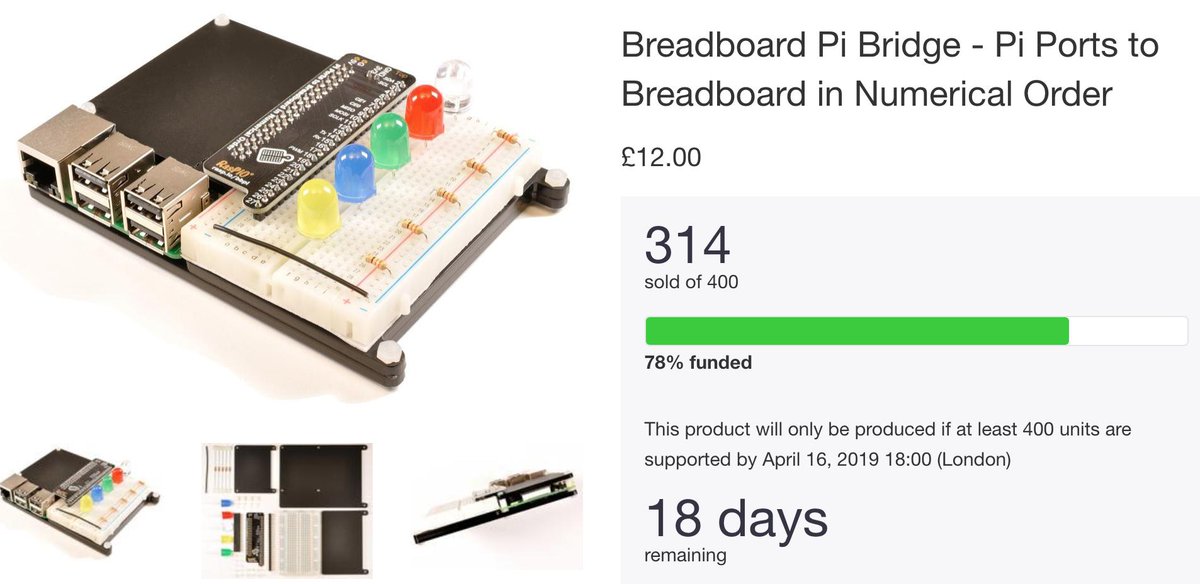 RasPiO Breadboard Pi bridge just reached "100 Pi" units. Come and check it out... shop.rasp.io/products/bread…

Will be at #PiWars this weekend with the protos and lots of other shiny goodies.