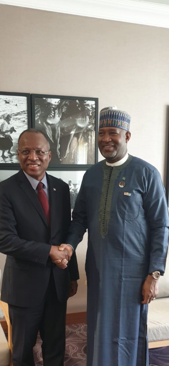 hadisirika's tweet photo. Meeting with Prime Minister of Cabo Verde on connectivity. Cape Verde to open an embassy in Abuja this year and also to commence direct flight. Slowly, finally Africa is getting connected! Yamoussoukro Decision gradually becoming a reality!💪🏽🇳🇬🇳🇬🇳🇬 https://t.co/aYiKIe3kBA