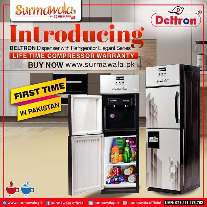SurmawalaPak's tweet photo. Welcome Summers With The Elegant Series Of Deltron Water Dispenser.
Shop Now: https://t.co/GnJQFiTkgz
UAN 021111178762
#DeltronPakistan
#DeltronWaterDispener
#WaterDispenserInPakistan
#OnlineShopping
#DeliveryAllOverPakistan
#SurmawalaSastaHai https://t.co/pcnaWAfDkq