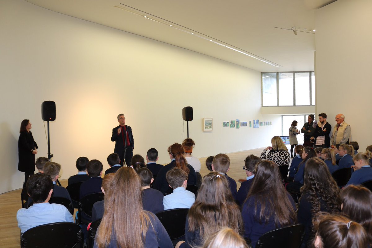 fionakearney's tweet photo. Huge thank to @UCC Deputy President @johbees for taking time @glucksman today to launch our @CreativeIreland Classroom Museum exhibition and meet the young artists involved. https://t.co/qNZbZg5CiA