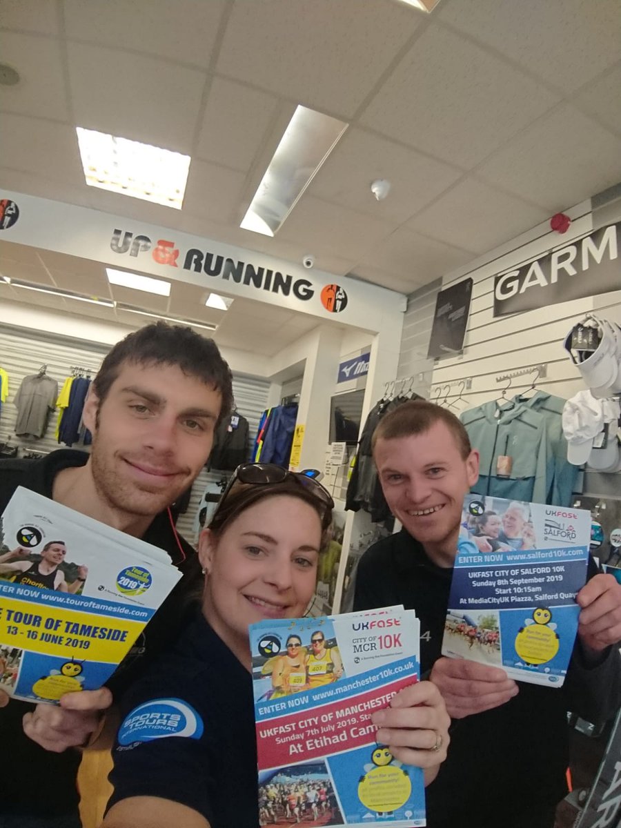 TheRunningBee's tweet photo. Lyndsey is out and about in Manchester today with the flyers to some of our races!
#TheRunningBee #BeeActive #BeeHealthy #BeeHappy https://t.co/ud5zbEHMIp