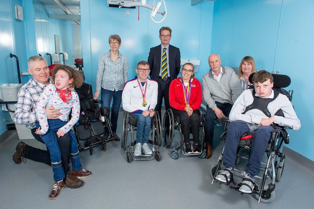 greatyorkshow's tweet photo. #Paralympic World Champion @HCDream2012 MBE DL &amp; European Champion @nathanmaguire2 opened a new changing facility for #disabled children &amp; adults at the @YEventCentre. We want to make the #GreatYorkshireShow &amp; other events on the Showground accessible for everyone @CP_Consortium https://t.co/EUWxueqp0O