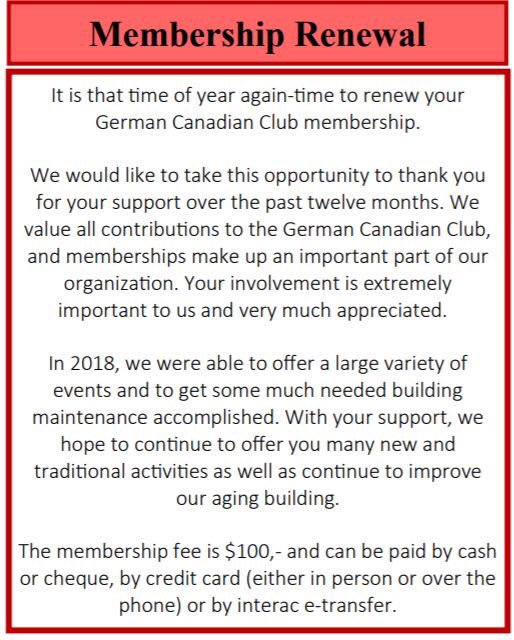 Let's make 2019 the year for the most membership renewals ever!