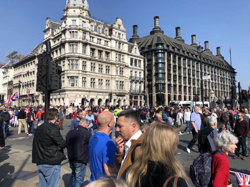 matthewlesh's tweet photo. I’m counting at least 1.1 million people here on Parliament Square, at least that’s what I FEEL. #BullshitStatistics https://t.co/o5CqfnRm7p