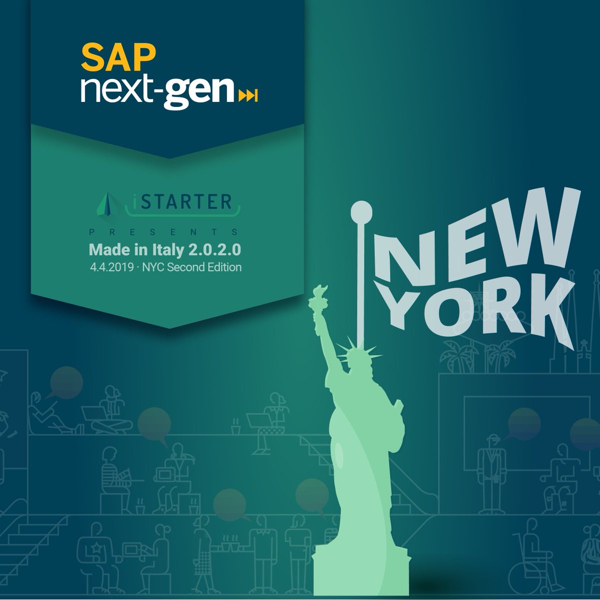 It’s official: -7 days to Made in Italy 2.0.2.0 Second New York Edition and we can't wait any longer! The event will take place at the <a href="/SAPNextGen/">SAP Next-Gen</a> (48th floor of 10 Hudson Yards), an open innovation with purpose space. 
Check out the agenda ->  istarter.it/about-made-in-…
#NYC