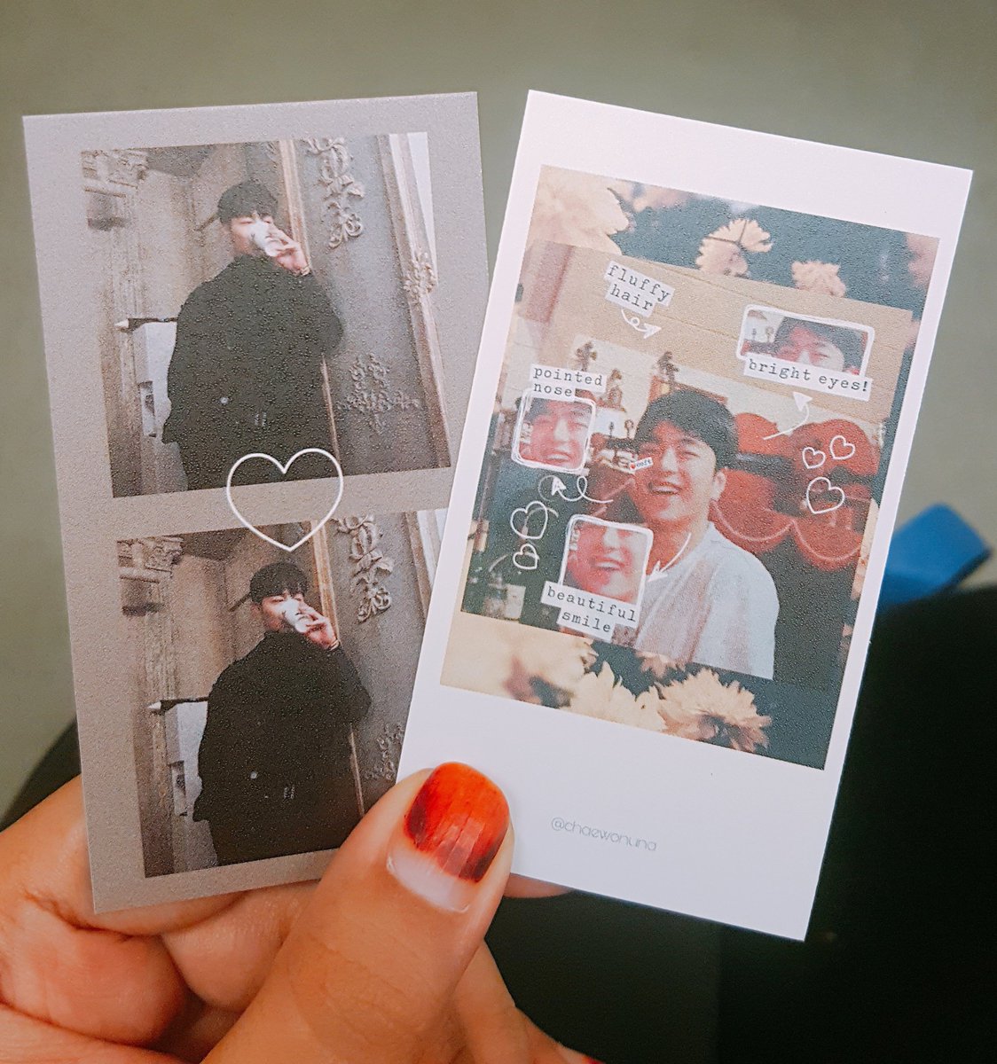 trishshines's tweet photo. THE PC IS HEREEE 😍. It came out so so pretty than what i expect 🙂🙃. And once again special thank to @SKYEPLANET1 for the fast and awesome printing service 😚 💙💋

I will also help distributing @chaewonuna pc!! So do check her 💗

#KingJuneDay 
#BloomingDaywithJunhoe https://t.co/Q9TNrNg3gO