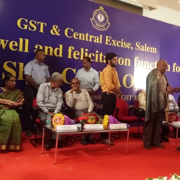 Hostia11's tweet photo. 29.3.19 we attended The Farewell &amp; Felicitation Function of Shri C.P.Rao, I.R.S, Principal Chief Commissioner of GST and Central Excise, Tamilnadu &amp; Puduchery Zone @ Radisson Hotel, Salem. In this we given memorandum to solve MSME's issues which we are facing under the GST.HOSTIA https://t.co/1GtIkjPFKI
