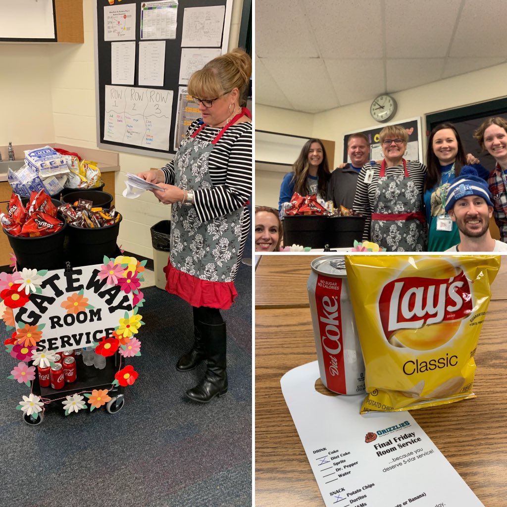 Does your principal deliver room service!? Ours does! Happy Friday! #GoGrizzlesNKC <a href="/Gateway6NKC/">Gateway6NKC</a>