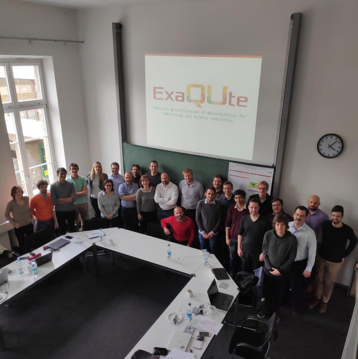 The ExaQUte team. 🇪🇸🇮🇹🇩🇪🇨🇵🇦🇷🇬🇷🇸🇪🇺🇸🇨🇦🇨🇿🇮🇳🇨🇭🇯🇵