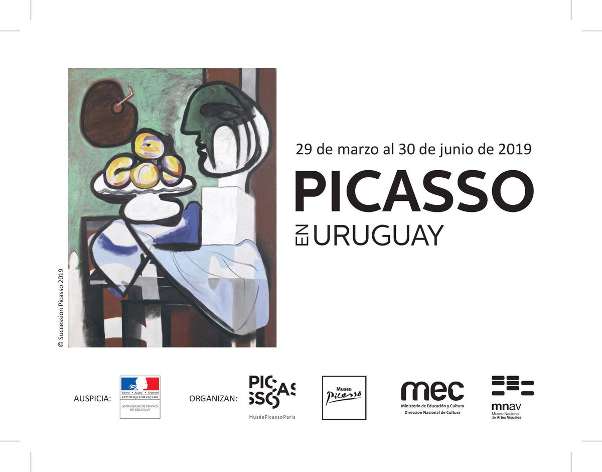 ¿Ya tenés planes para este fin de semana? 
"Picasso Mundo", la exposición del genio del arte moderno desembarcó en #Montevideo en el Museo Nacional de Artes Visuales ¡No te lo pierdas! 👉bit.ly/2YzcodJ <a href="/DescubriMvd/">Descubrí Montevideo</a> <a href="/MuseePicasso/">Musée Picasso Paris</a> #Picasso #Arte
