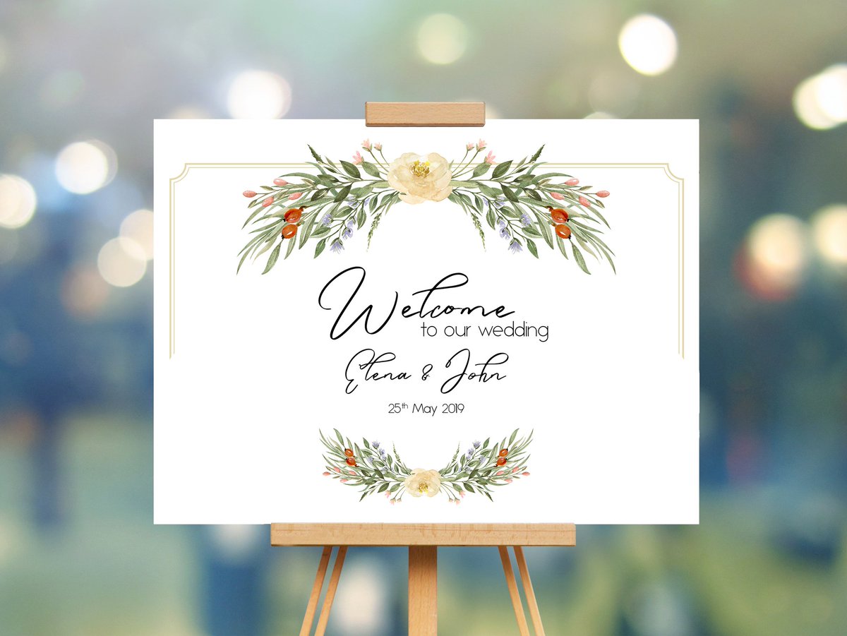 art_octopus's tweet photo. Here's a delicate flower designed welcome sign. In high resolution in my etsy shop (link in bio).

#welcome #sign #wedding #guests #Flower #natural #handpainted #painted #watercolor #creative #beautiful #classic #Flowers #leaves #uniquegift #uniquegifts https://t.co/EytltLrLuK