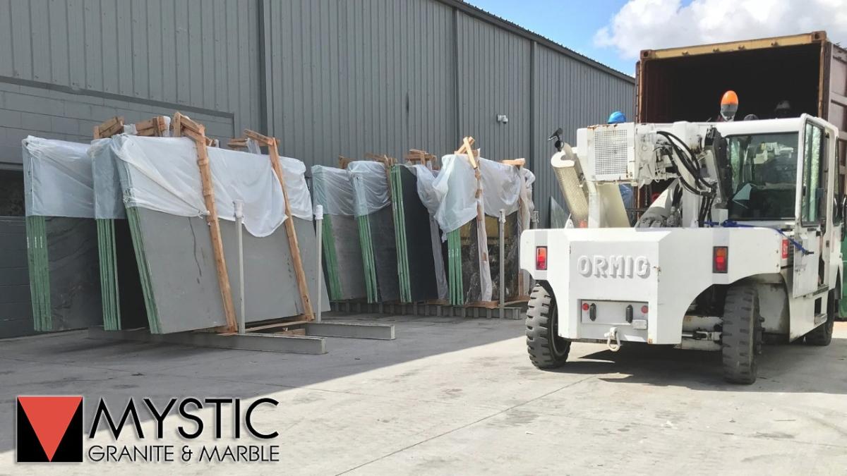 It's so exciting when new material arrives!  
Come and see our luxurious new arrivals.

#Mysticgranite #countertops #quartzite #granite #marble #kitchenremodel #remodel #bathroomremodel