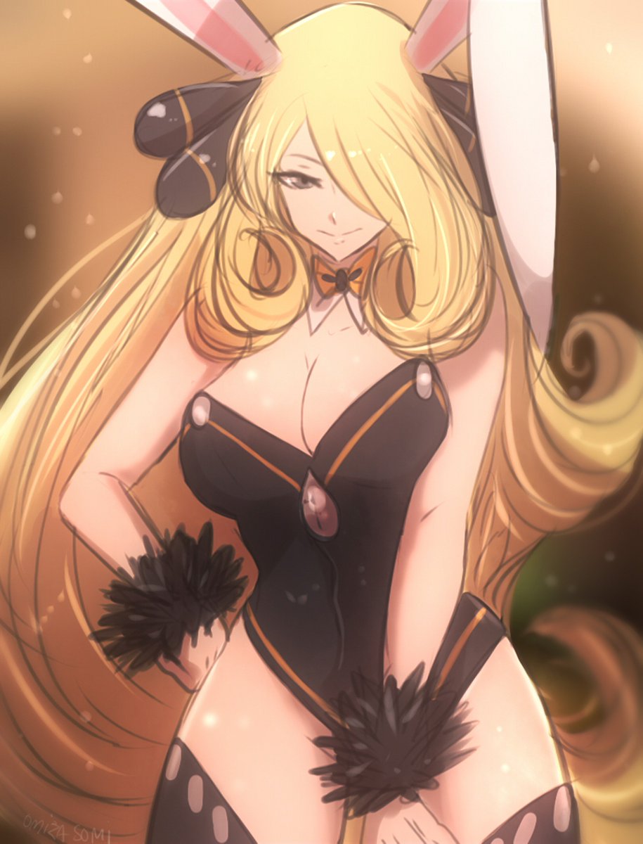 #pokemon #Cynthia シ ロ ナ Cynthia Wear Bunny suit! 