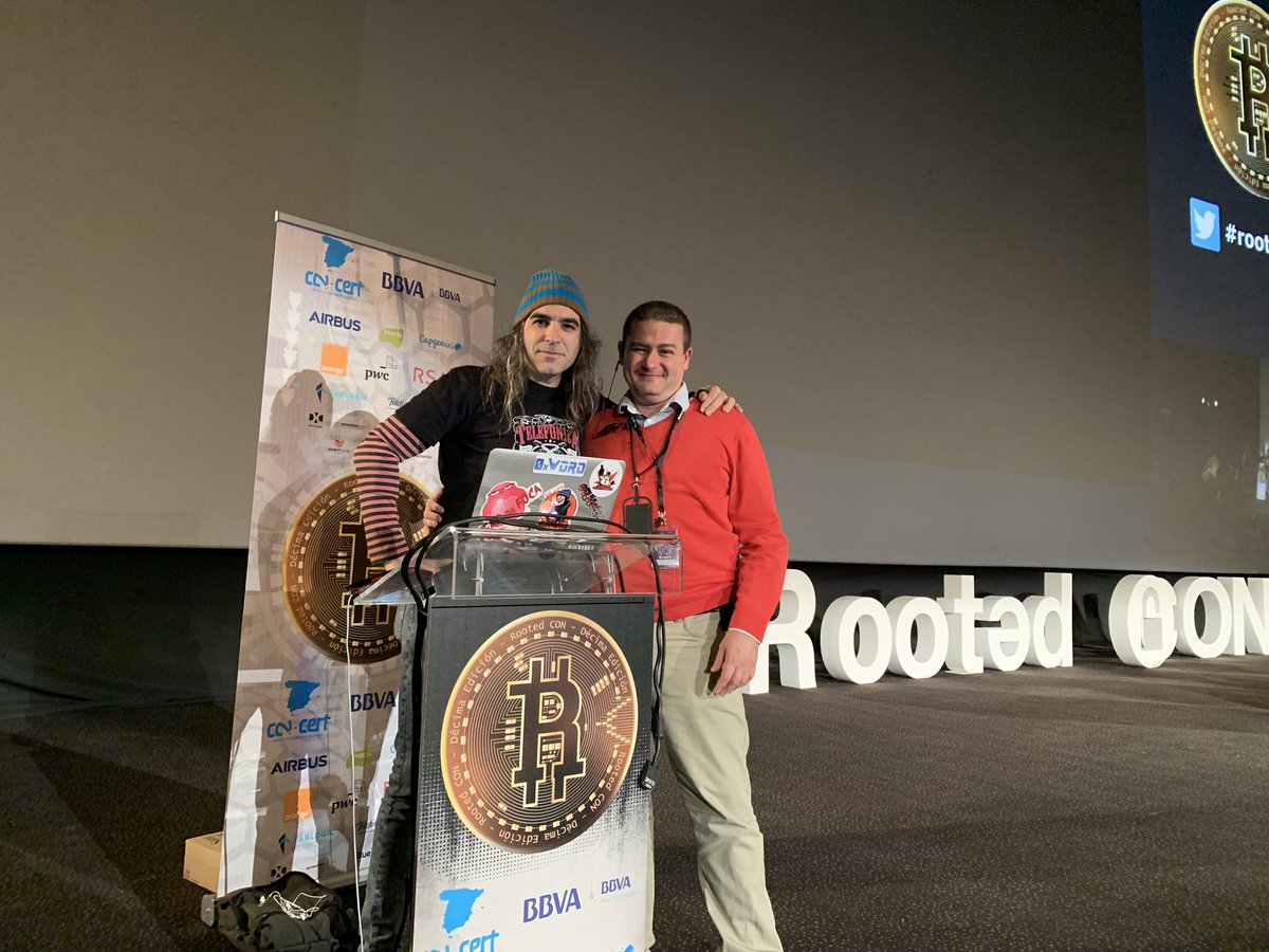 rootedcon's tweet photo. Tenemos a @chemaalonso en el #track25. Abrimos puertas! #RootedCON #Rooted2019 https://t.co/uu554FobTq