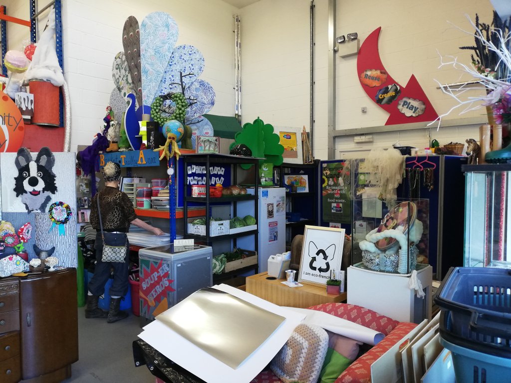 CPPMarketPlace's tweet photo. #creativeagent Work takes you all over the place. Witchford scrap store REIMAGINE such an amazing resource if you're involved in the arts @CPPnetwork @NNFBridge @BabylonArtsEly @ace_national @FenlandFreegle @GoldChairs https://t.co/cFnzoO0iAz