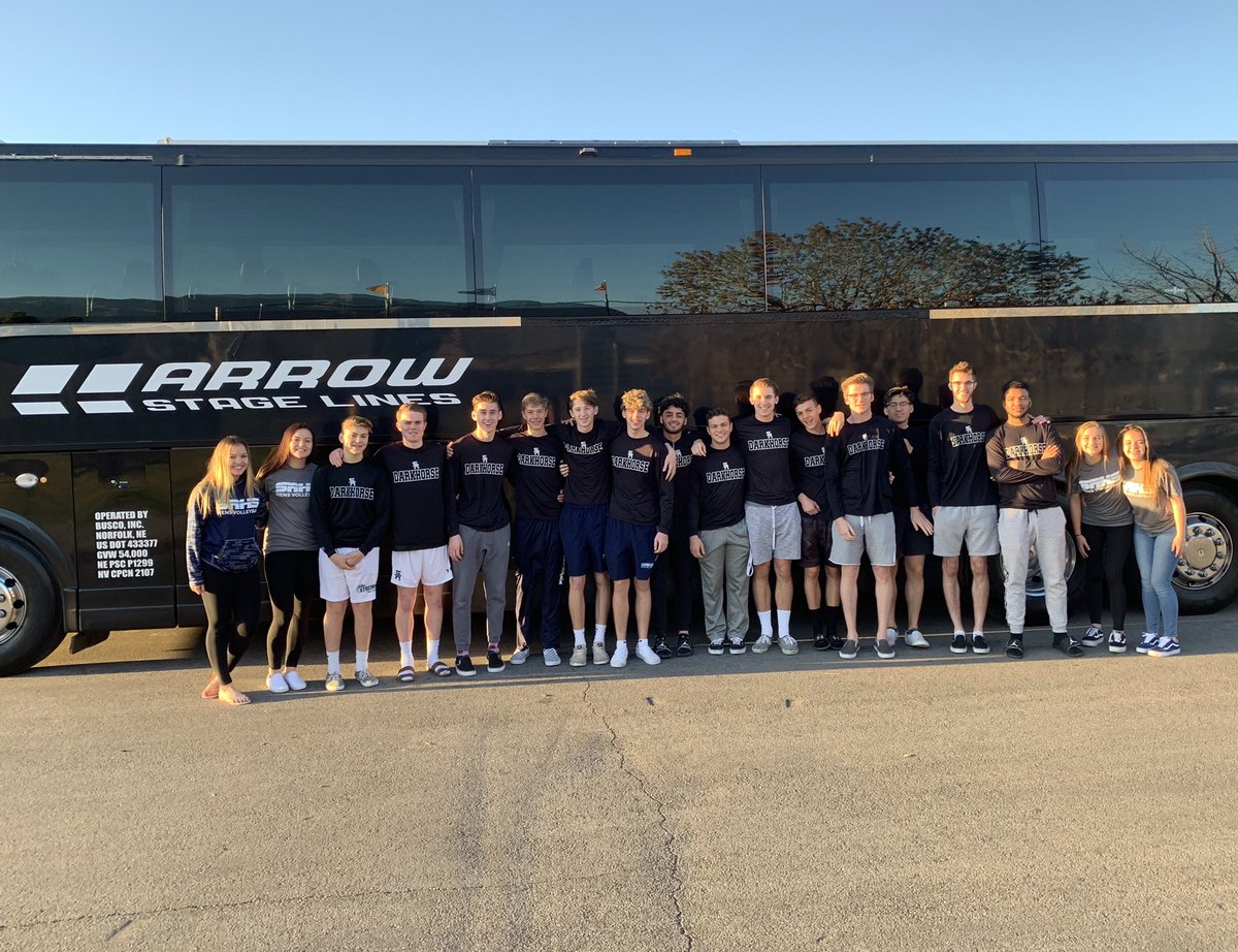 SRHSVolleyball's tweet photo. Boys heading to Chick Filet Boys Invitational in Yorba Linda California!! #chickfiletboysinvitational #darkhorse #2019 #srhsvolleyball https://t.co/hpvIoPc04A