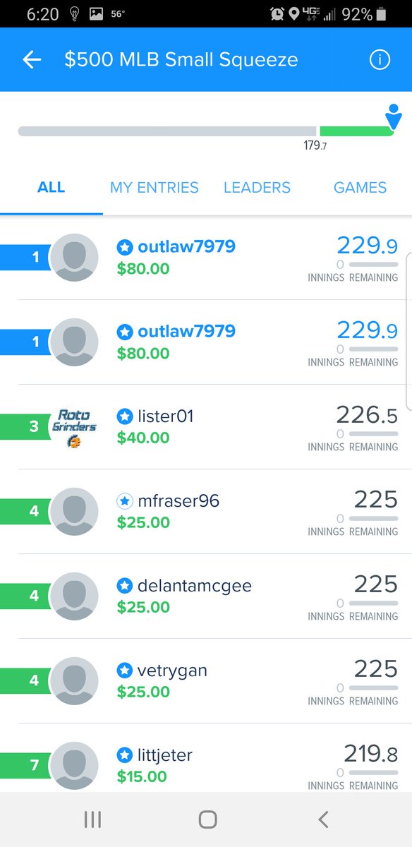 Area51DFS's tweet photo. Another #MLB opening day success story our guy @outlaw7979 bringing the heat 🔥 on @FanDuel s/o to @thedailyaverage #DFS #area51DFS #TheInvasion https://t.co/RUqU8k663u