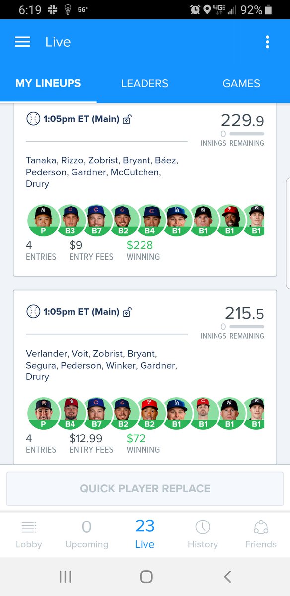 Area51DFS's tweet photo. Another #MLB opening day success story our guy @outlaw7979 bringing the heat 🔥 on @FanDuel s/o to @thedailyaverage #DFS #area51DFS #TheInvasion https://t.co/RUqU8k663u