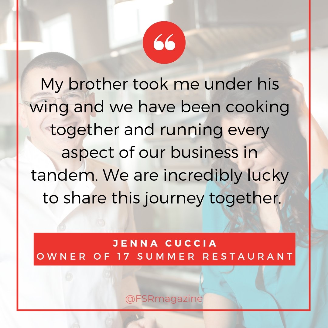 From street fairs, to catering, to a brick and mortar (17 Summer Restaurant), brother-sister duo Jenna and Joseph Cuccia, two of our 2019 Rising Stars, have been together through it all ⭐️⭐️ bit.ly/2HsE7H2