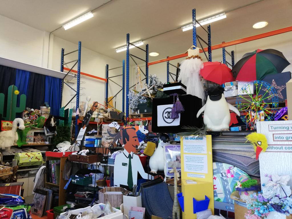 CPPMarketPlace's tweet photo. #creativeagent Work takes you all over the place. Witchford scrap store REIMAGINE such an amazing resource if you're involved in the arts @CPPnetwork @NNFBridge @BabylonArtsEly @ace_national @FenlandFreegle @GoldChairs https://t.co/cFnzoO0iAz