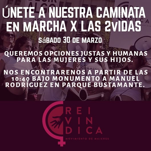 MMReivindica's tweet image. #MarchoXlos2

Queremos opciones humanas y justas para mujeres y sus hijos desde la gestación. 

Únete nuestra caminata 💜💙 @ Plaza Italia.