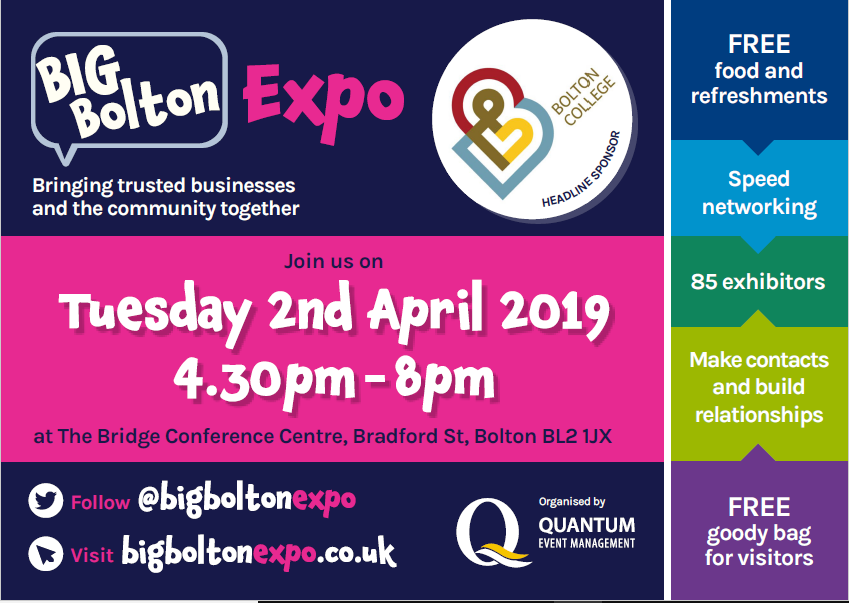 bigboltonexpo's tweet photo. 💫 Only 4 DAYS To Go Until The @bigboltonexpo 💫

Have you registered to attend this year?

✅ Meet new contacts &amp; explore future business opportunities
✅ Speed networking &amp; special offers

📌 Register for your FREE tickets here: https://t.co/wM7J1JSMWM
#networking #bolton https://t.co/NCaiCPvmQC
