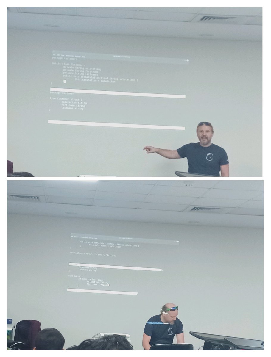 nelkinda's tweet photo. Quite an interactive audience with excellent questions.. @ExpertTalks_In @EqualExperts #Pune Go vs Java demonstration with examples.. by @christianhujer @nelkinda CTO.. #golang #Java #govsjava https://t.co/9z4TEUHhhk