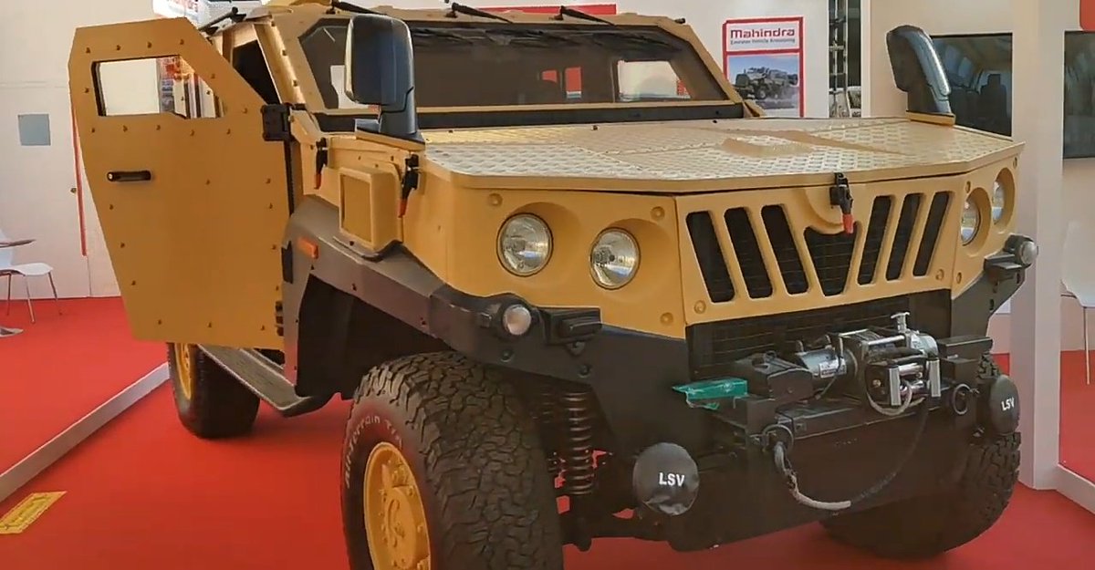 front view of Mahindra LSV