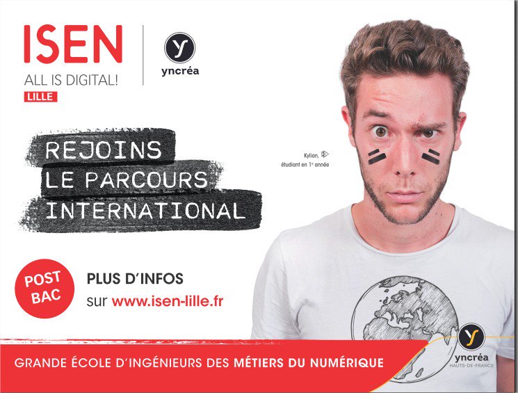 Vous voulez donner une dimension internationale à votre cycle préparatoire à @isenlille ?
Candidature sur : bit.ly/2HLVYJT