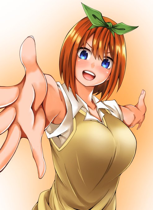 アシアシさんがTwitterに投稿した中野四葉(五等分の花嫁)のイラスト。