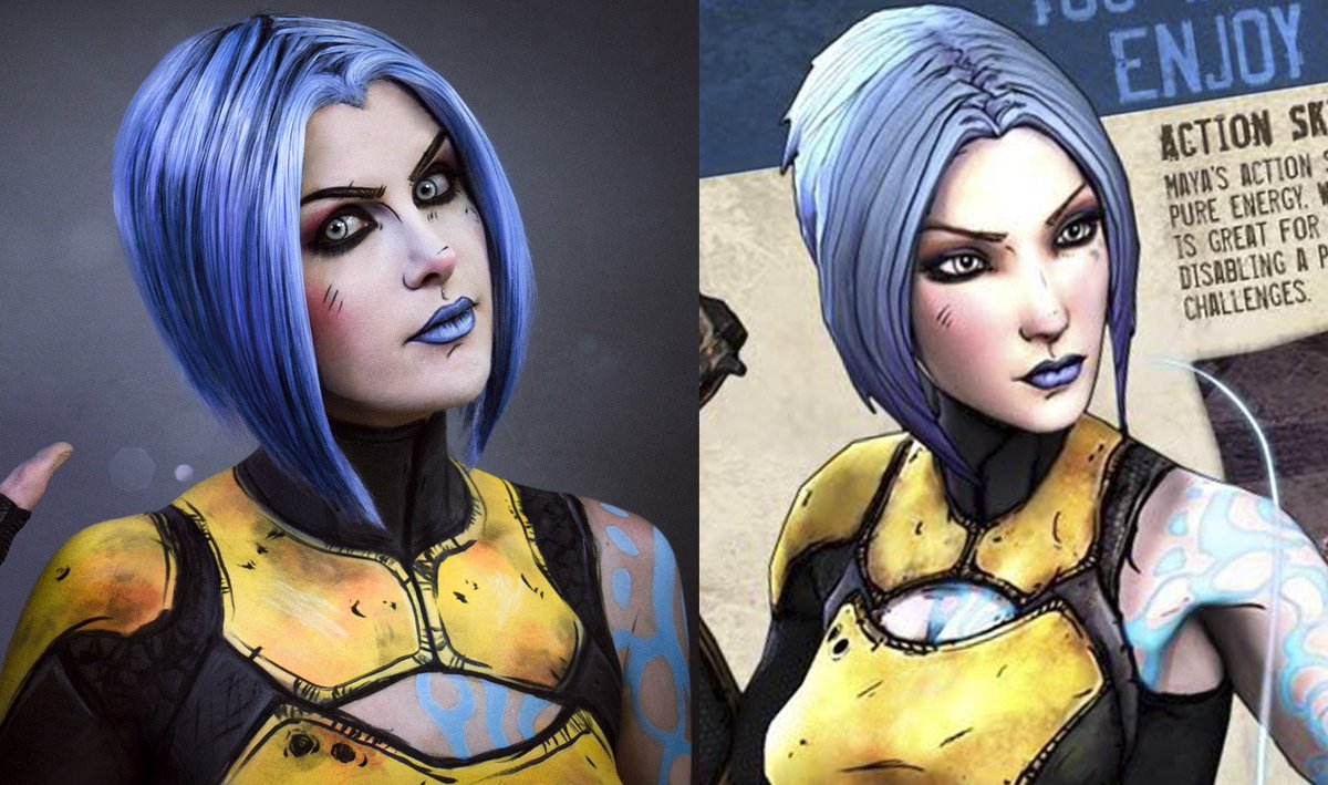 Kinpatsu on Twitter: "Who is excited the new borderlands! It looks awesome :D Here is makeup I did a few weeks ago!! I'm really excited for the new